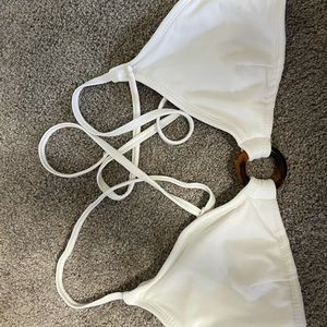White bikini top